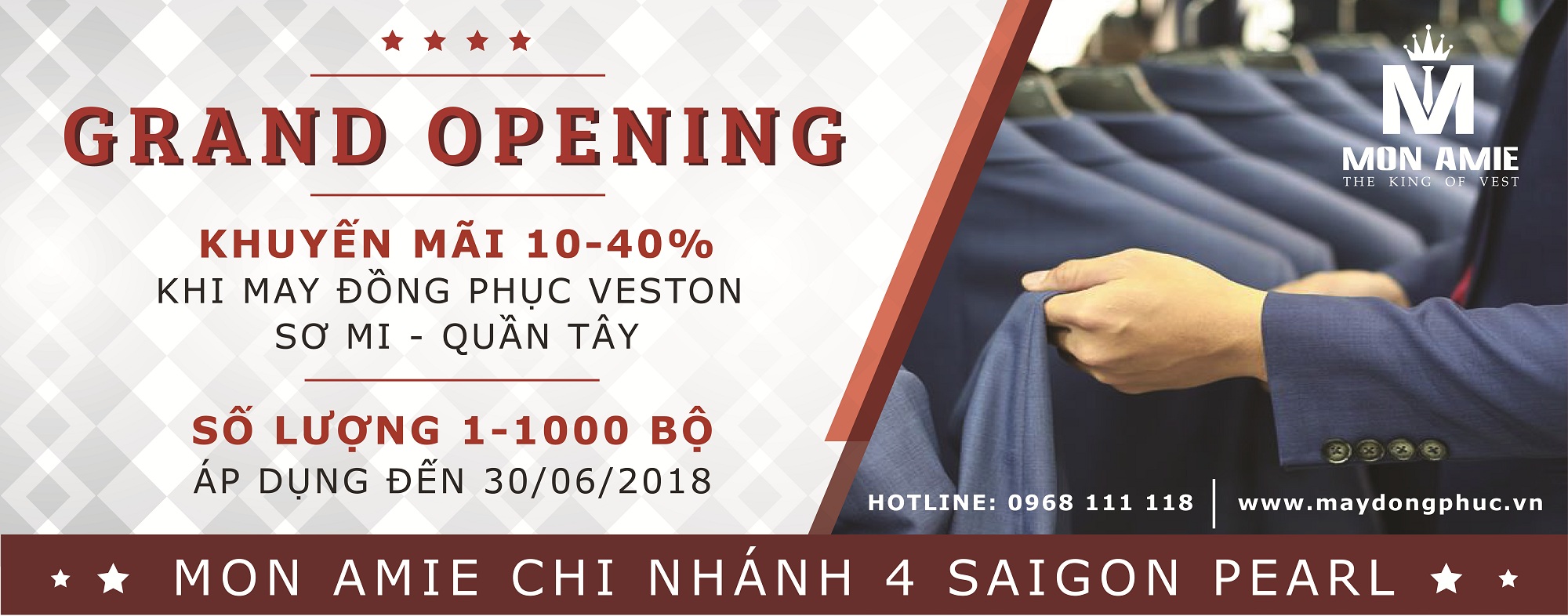 Mon Amie Khuyến Mãi Khai Trương Chi Nhánh Mới, Nhận Ưu Đãi Lên Đến 40%